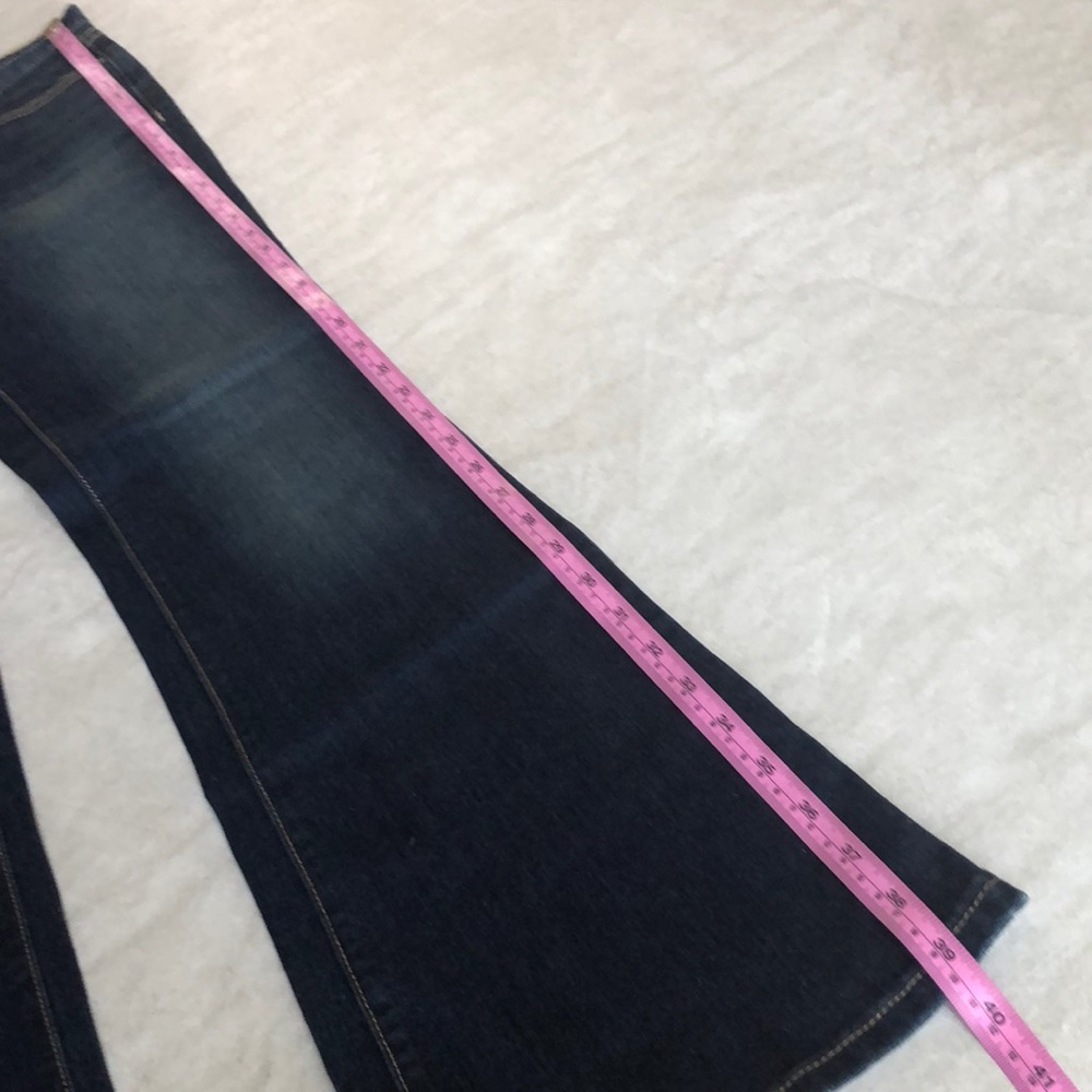 Calvin Klein Women's Flare Dark Blue Denim Washed Jeans Style WG41A50C Size 4X32 - Picture 11 of 13